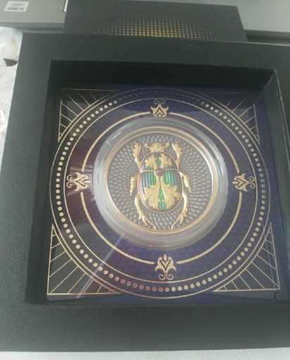 Zdjęcie oferty: Srebrna moneta Skarabeusz 2 uncje