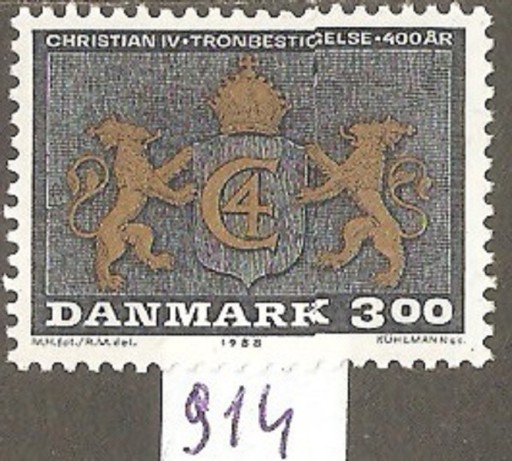 Zdjęcie oferty: Herb króla Christiana IV Mi-914 Dania