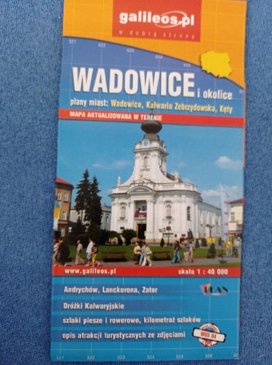 Zdjęcie oferty: Wadowice i okolice mapa 