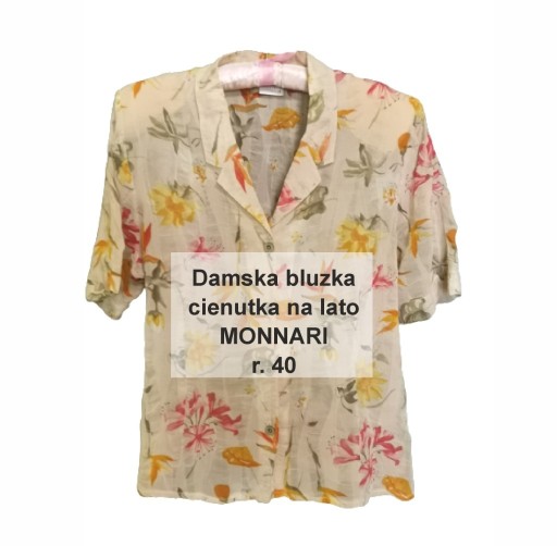 Zdjęcie oferty: Bluzka Monnari cieniutka kwiaty na lato r. 40