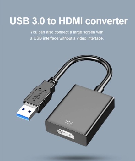 Zdjęcie oferty: Adapter USB 3.0 na HDMI adapter do monitora lub TV