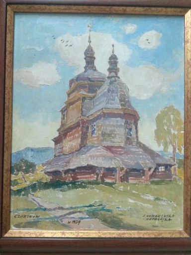 Zdjęcie oferty: obraz olejny Nowakowska-Acedańska Czortków Cerkiew