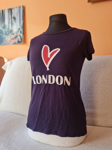 Zdjęcie oferty: Koszulka t-shirt london granatowa serce atmosphere