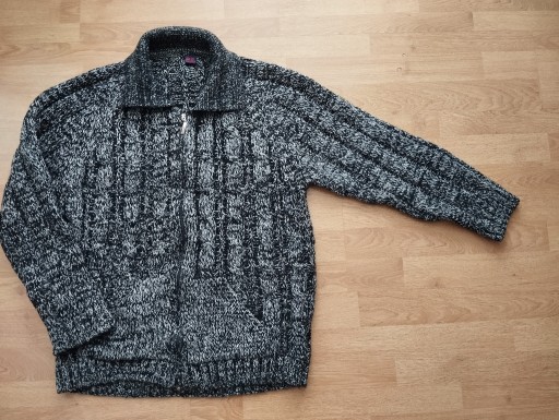 Zdjęcie oferty: MĘSKI ZAPINANY SWETER AKRYL + WEŁNA ROZMIAR ok 50