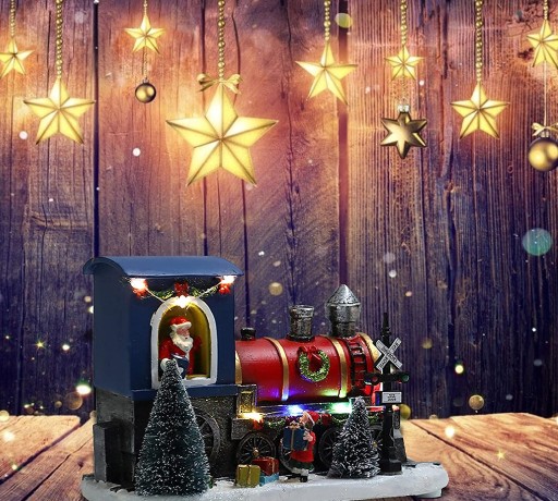 Zdjęcie oferty: Świąteczna ozdoba LED Mikołaj w pociagu