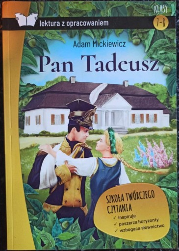 Zdjęcie oferty: PAN TADEUSZ Z OPRACOWANIEM - lektura obowiązkowa