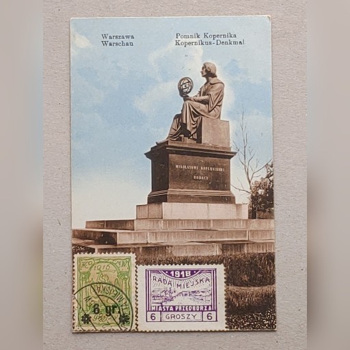 Zdjęcie oferty: Warszawa - Pomnik Kopernika - 1916