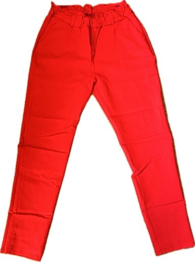 Zdjęcie oferty: Spodnie materiałowe na gumce elast., L, czerwony