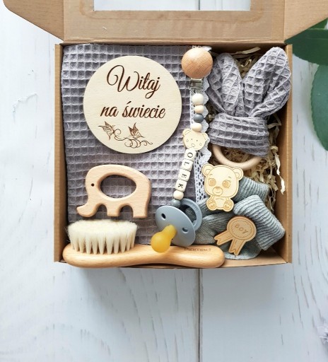 Zdjęcie oferty: Gift Box Baby shower wafel prezent dla niemowlaka