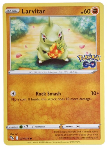 Zdjęcie oferty: Karta Pokemon TCG Larvitar (037/078) Pokemon Go