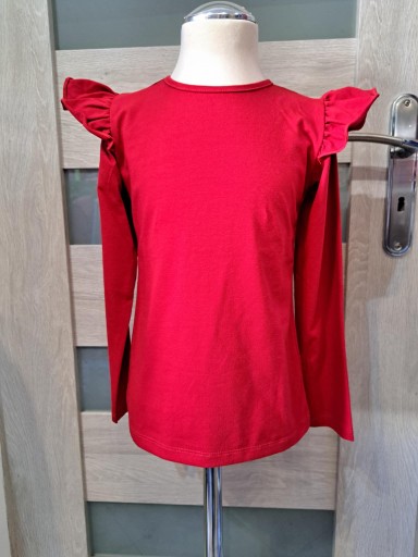 Zdjęcie oferty: Bluzka z falbankami Mrofi 116cm czerwona