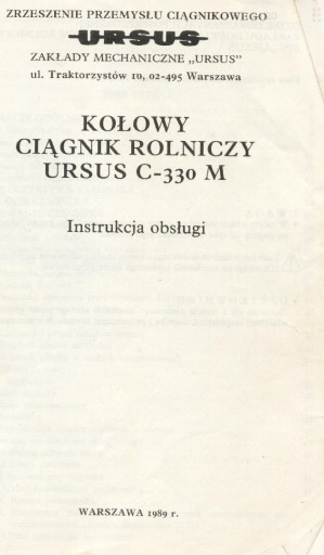 Zdjęcie oferty: Instrukcja obsługi c330m