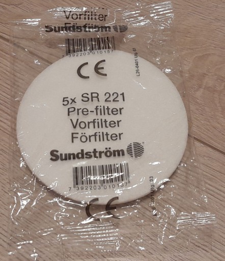 Zdjęcie oferty: Filtr wstępny Sundstrom SR 221 opakowanie 5 sztuk