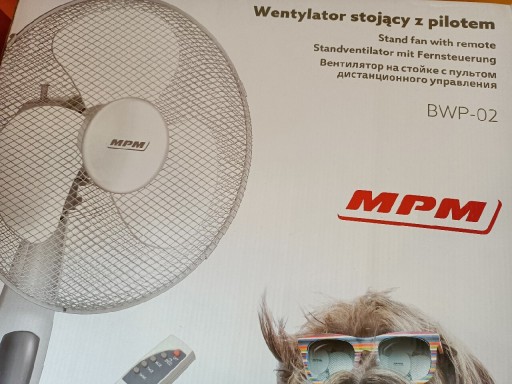 Zdjęcie oferty: Wentylator stojący z pilotem BWP02 bialy