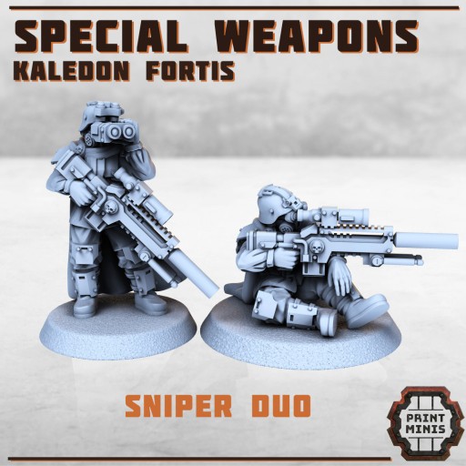 Zdjęcie oferty: Sniper Troops x2 od Print Minis