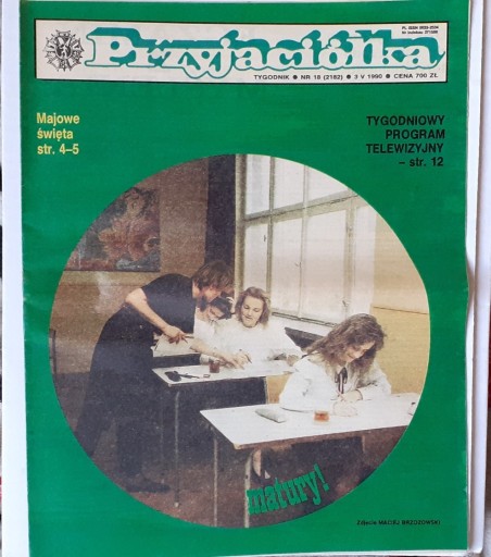 Zdjęcie oferty: TYGODNIK PRZYJACIÓŁKA  MAJ /1990