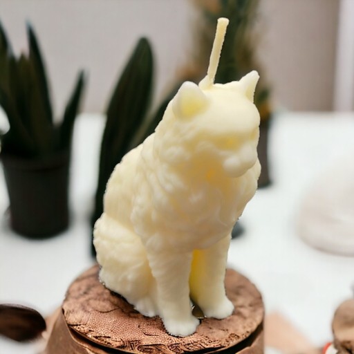 Zdjęcie oferty: Świeca świeczka z wosku sojowego kot maine coon