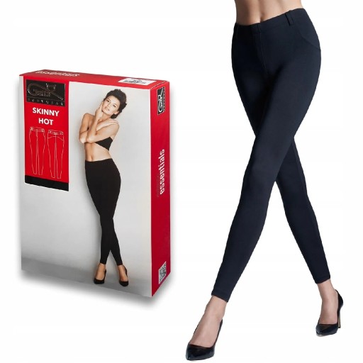 Zdjęcie oferty: Gatta Spodnie damskie Legginsy SKINNY HOT czarne S