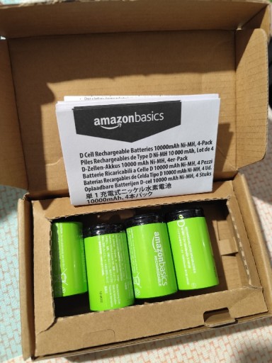 Zdjęcie oferty: Amazon Basic akumulatory D 10 000 mAh 4szt 