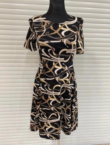 Zdjęcie oferty: sukienka damska wizytowa czarna złota biust 90