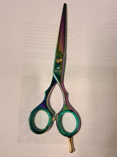 Zdjęcie oferty: Progline nożyczki fryzjerskie 5,5 Procut rainbow