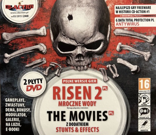 Zdjęcie oferty: Gry PC CD-Action 2x DVD nr 240: Risen 2, Movies