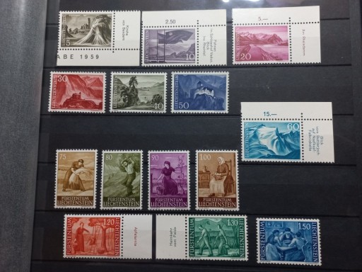 Zdjęcie oferty: Liechtenstein 1959-64 Motywy wiejskie **