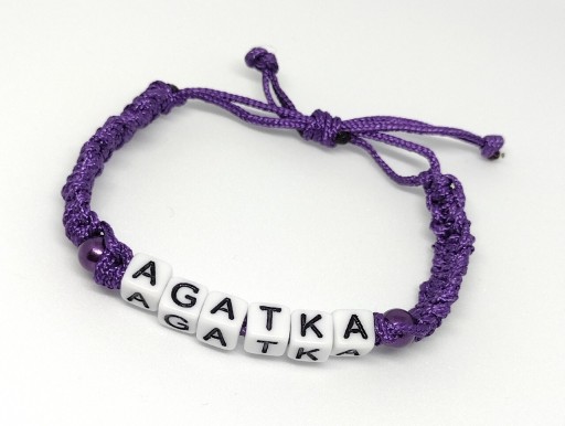 Zdjęcie oferty: Bransoletka Handmade dla dziewczynki Agatka