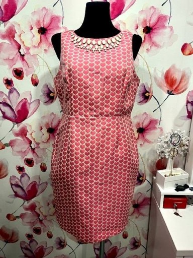 Zdjęcie oferty: next sukienka modny wzór serca dzety nowa roz.42