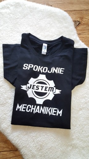 Zdjęcie oferty: Koszulka spokojnie jestem mechanikiem