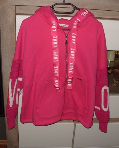 Zdjęcie oferty: ciepła bluza fuksja_ THE WESS_ Sweterkowe rękawki r. M/L