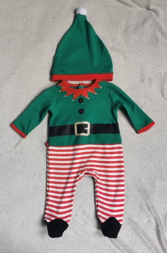 Zdjęcie oferty: Świąteczne ubranko elfa rozm 62cm- 3M