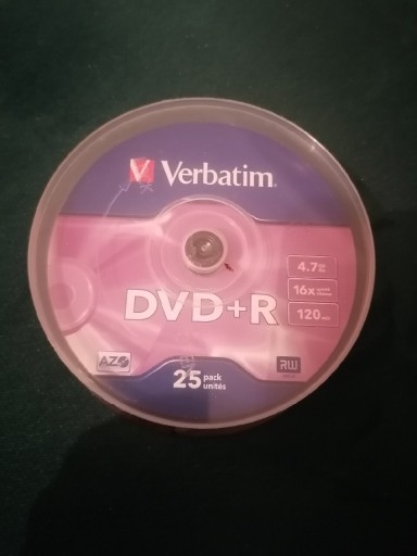 Zdjęcie oferty: Płyta DVD Verbatim 4,7Gb 16x 120minczysta 25szt.