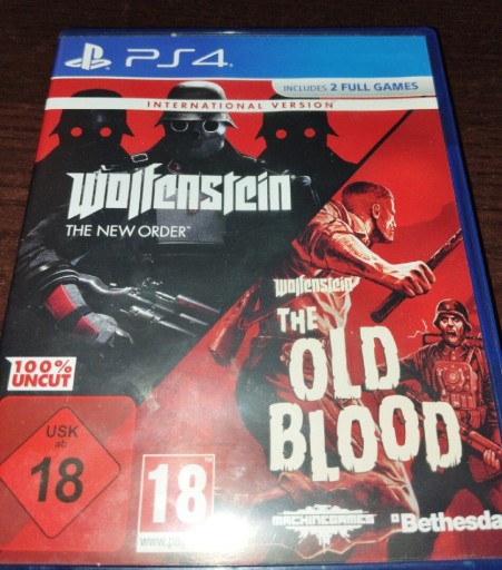 Zdjęcie oferty: Gra PS4 Wolfenstein The new order/The Old Blood