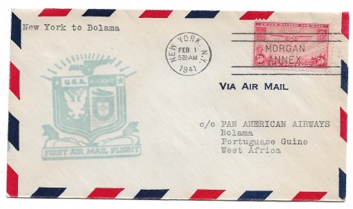 Zdjęcie oferty: Pierwszy lot USA - Gwinea Portugalska, 1.2.1941