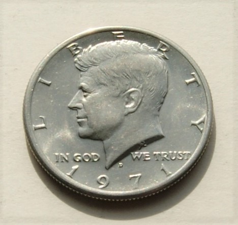 Zdjęcie oferty: 1/2 dolar 1971 D half dollar Kennedy Stan!!