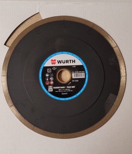 Zdjęcie oferty: Tarcza do cięcia na mokro 250mm Würth