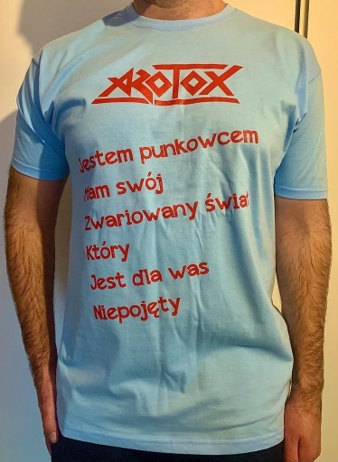 Zdjęcie oferty: Koszulka Azotox - Punkowiec błękitny Punk Rock