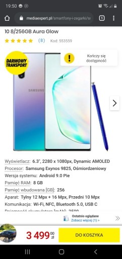 Zdjęcie oferty: Samsung Galaxy Note 10+