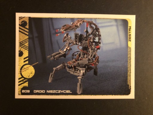 Zdjęcie oferty: KARTA 209 DROID NISZCZYCIEL, LEGO STAR WARS TCC 5 (EDYCJA JUBILEUSZOWA)
