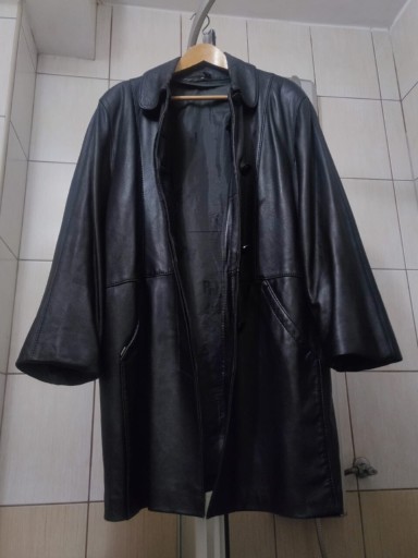 Zdjęcie oferty: kurtka skórzana czarna vintage skóra XL XXL class