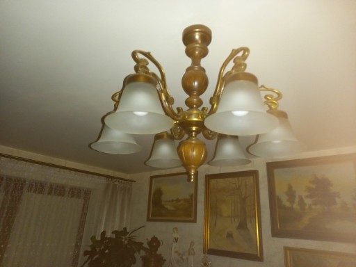 Zdjęcie oferty:  stylowa lampa mosiężna -wisząca