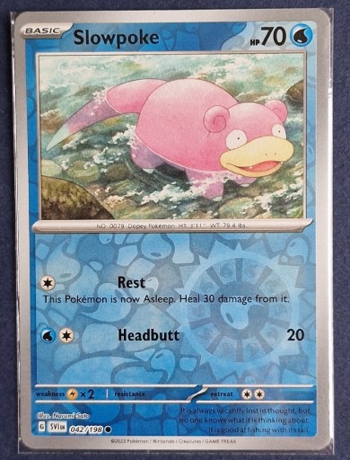 Zdjęcie oferty: Scarlet & Violet Slowpoke 042/198 Reverse Holo 