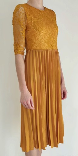 Zdjęcie oferty: Musztardowa sukienka renee MIDI rozmiar s