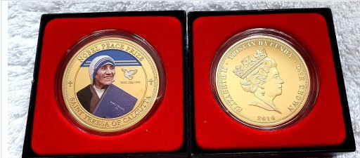 Zdjęcie oferty: Moneta Medal Matka Teresa z Kalkuty Nagroda Nobla