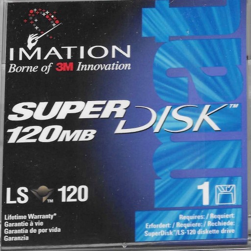 Zdjęcie oferty: Dyskietka SuperDisk LS-120 Imation 3M - 120MB 