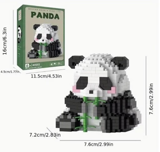 Zdjęcie oferty: Słodkie pandy ZESTAW 2SZT Panda z klocków