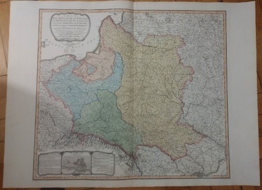 Zdjęcie oferty: W. Faden A map of the Kingdom of Poland ... 1799