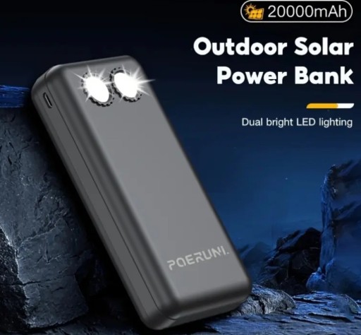 Zdjęcie oferty: Solarny Power Bank  20000mAh