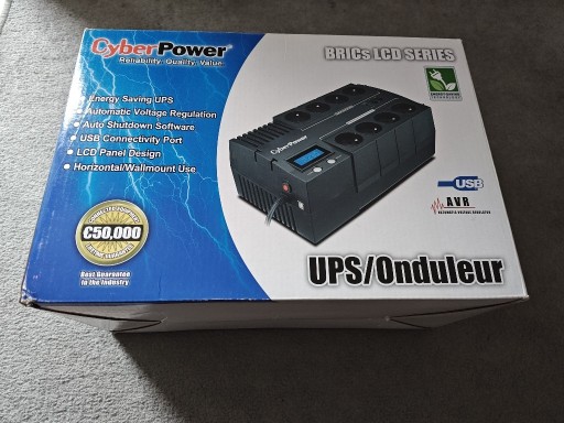 Zdjęcie oferty: UPS CyberPower Zasilacz CyberPower BR1200ELCD-FR